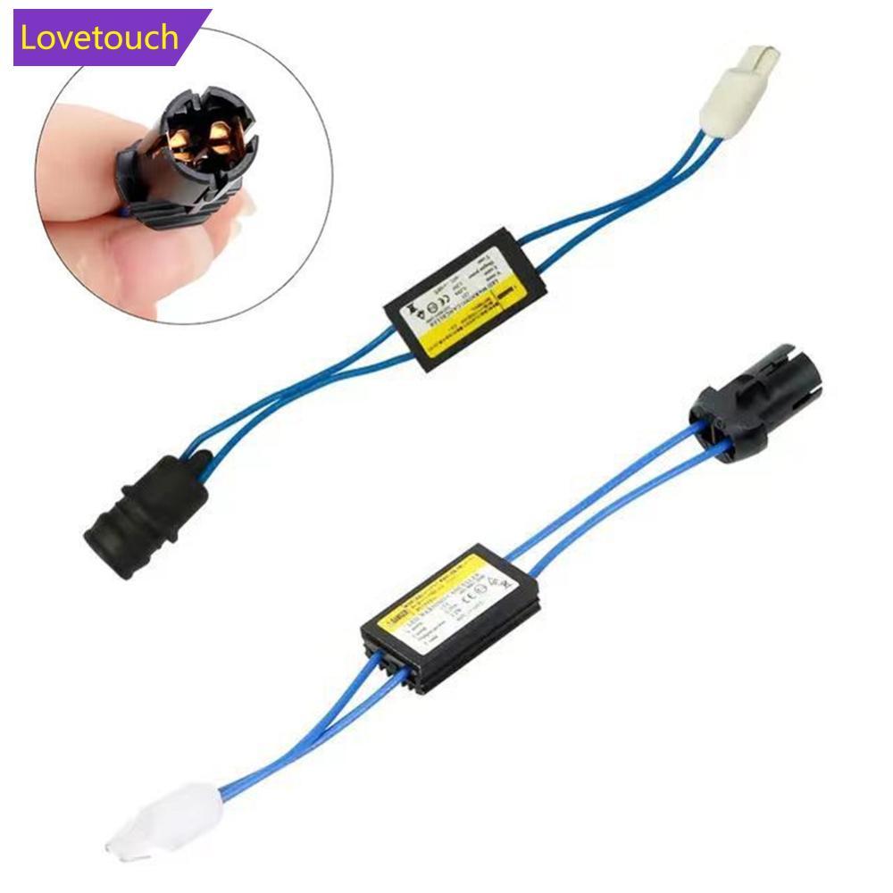 LOVETOUCH T10 12V LED Canbus ถอดรหัสสายโหลดความต้านทานคําเตือนถอดรหัสช่วยขจัดแสงผิดถอดรหัส Plug and 