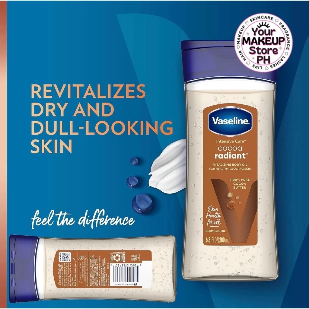 VASELINE ผลิตภัณฑ์เฉพาะจุด[Vaselin]วาสลีน บอดี้ เจล ออยล์ โรส เรเดียนซ์ บอดี้ เจล ออยล์ 200มล