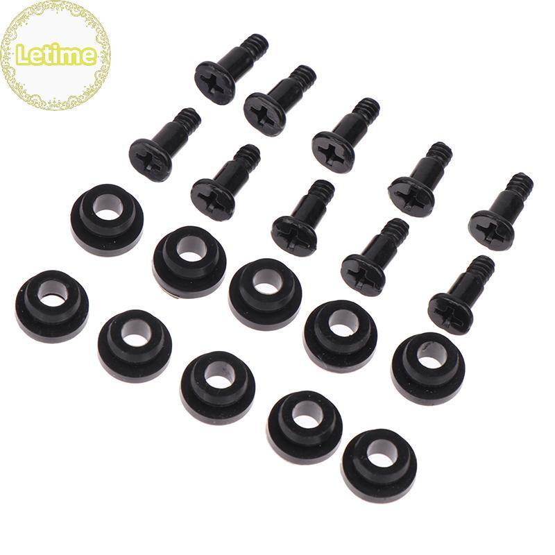 Letime 10 ชิ้น 2.5/3.5 นิ้วคอมพิวเตอร์เคสกันกระแทกสกรูกันกระแทก + การดูดซับแรงกระแทก HDD สกรูดูดซับแรงกระแทก TH