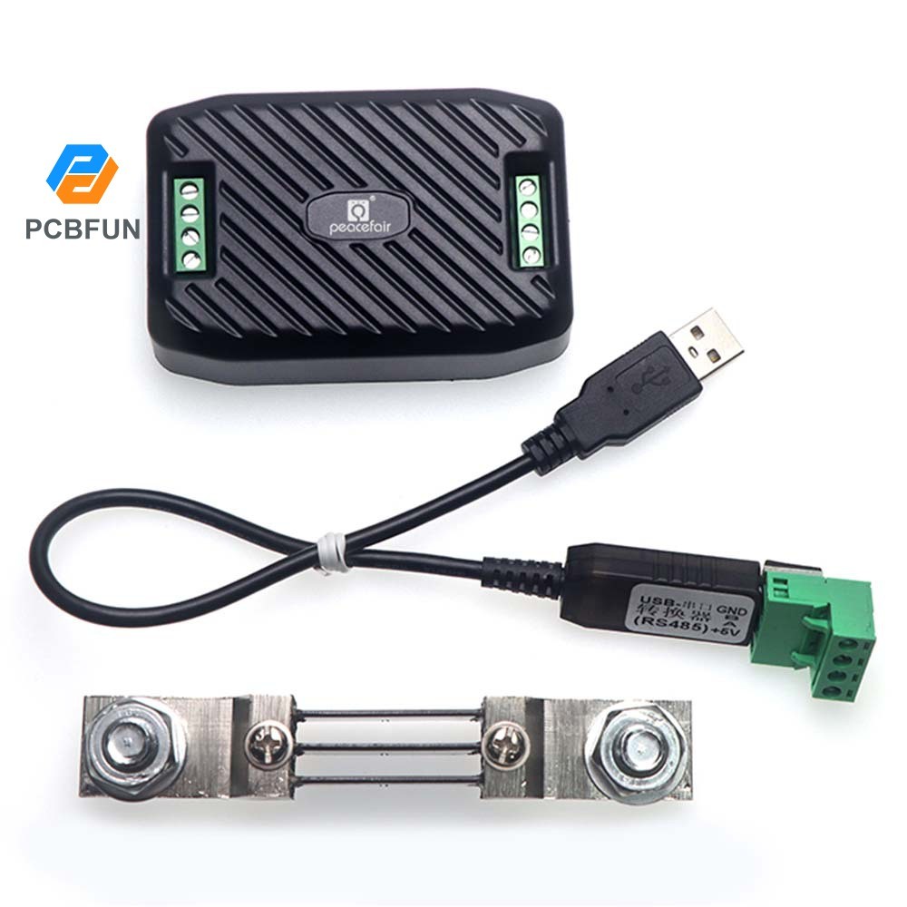 Pcbfun PZEM-017 DC 0-300V โวลต์มิเตอร์แอมป์มิเตอร์ RS485 Modbus แรงดันไฟฟ้า Current Power Energy Meter ไฟฟ้าวัตต์เมตร