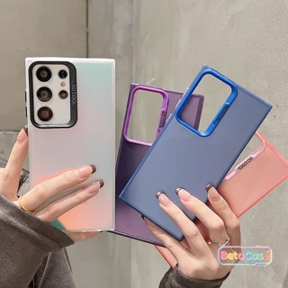 เคส For Samsung Galaxy S30U/S25U/S24U/S23U/S22U/S21U/S20FE แบบ IMD แข็งแรง เคสโทรศัพท์ Black/White/Pink/Purple/Green