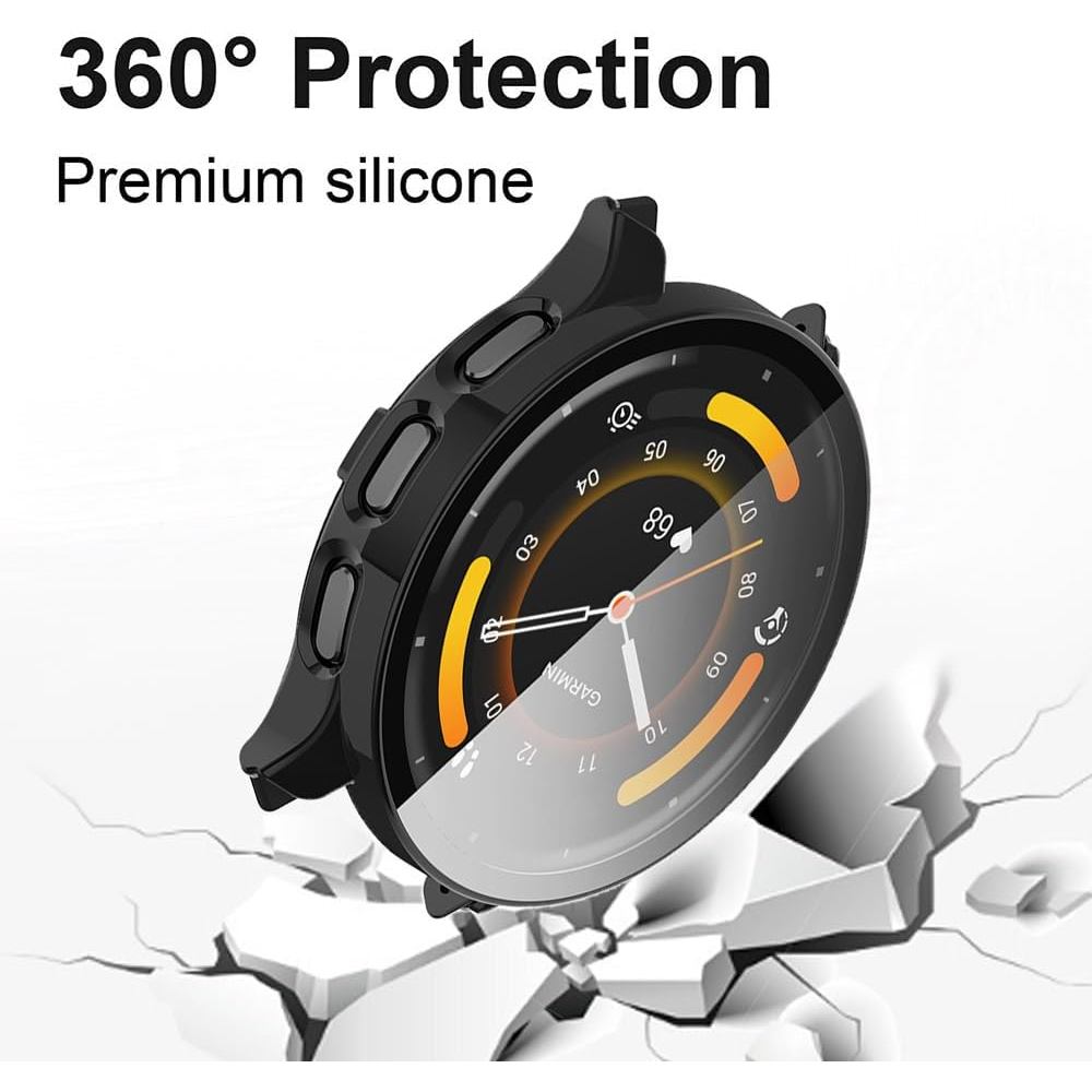 Compatible for Garmin Venu 3S Case, Lamshaw Hard PC Case with Screen Protector Compatible for Venu 3