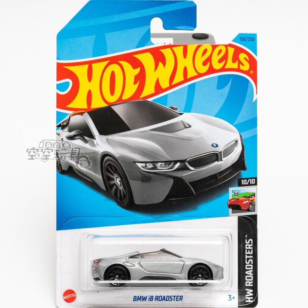 เบอร์ 156 BMW i8 ROADSTER BMW สีเทา Mattel Hot Wheels Alloy รถสปอร์ตขนาดเล็ก
