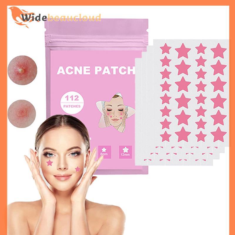 Widebeaucloud 112 ชิ้น/เซ็ต Pimple Patch สิวที่มีสีสันที่มองไม่เห็น Skin Care สติกเกอร์คอนซีลเลอร์ F