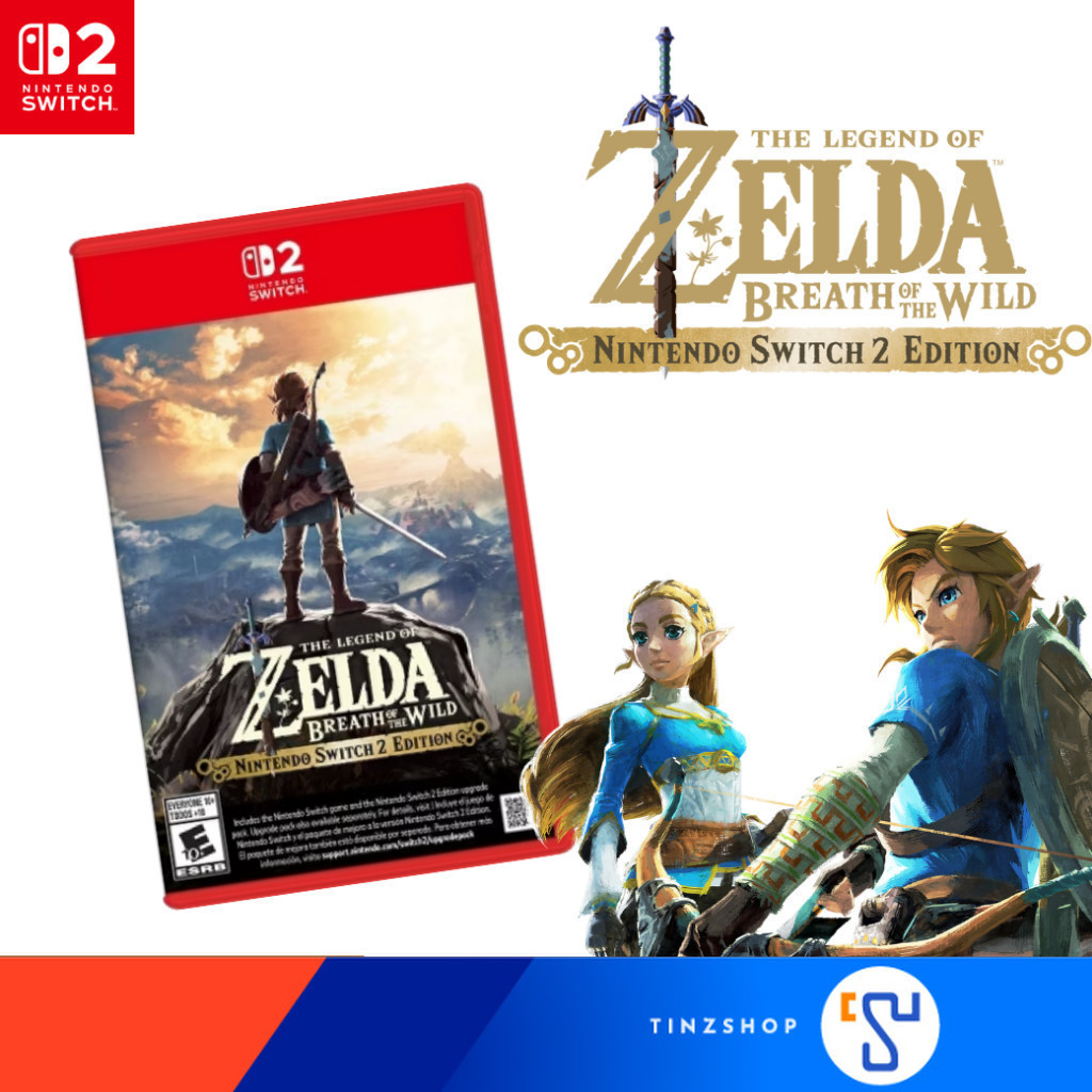 [ส่งด่วน] [Switch2] Nintendo Switch 2 Game THE LEGEND OF ZELDA : BREATH OF THE WILD Edition (Asia/Eng.) : Tinzshop