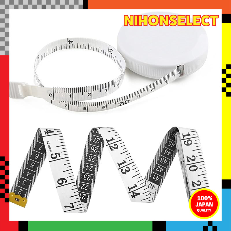 D.B.J Major 2m Tape Measure - 2-Piece Set, Double-Sided Measurements, Inches and Centimeters, 200cm 