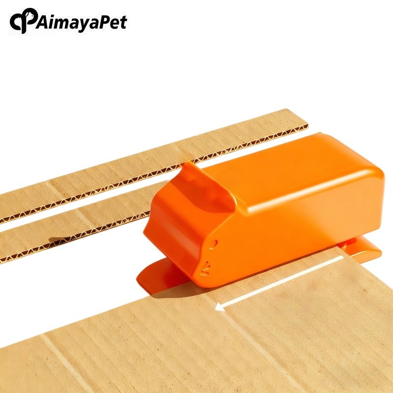 AimayaPet Cat Scratching CardBoard Cutter DIY เครื่องมือตัดมือถือ - 2 สี