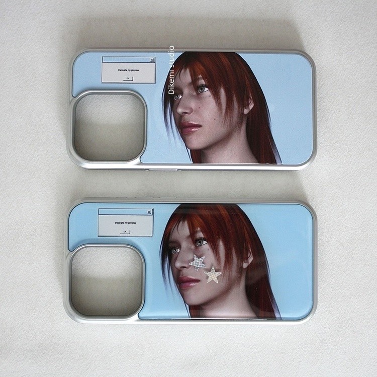 เกาหลี ins Y2K สไตล์ cool ผมสีแดงสาวสําหรับ iphone 17/16promax/15 promax/13/12/14pro/11 เคสโทรศัพท์ ราคา ถูกที่สุด ดีลบีเคเค แกลเลอรีภาพที่ 5