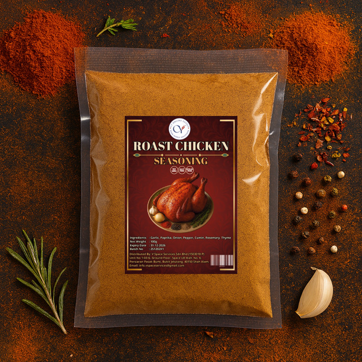 ROAST CHICKEN SEASONING POWDER 100G / ซูโครสผง / น้ําตาลไก่调料 / FRIED CHICKEN SPICE / SERBUK AYAM GO
