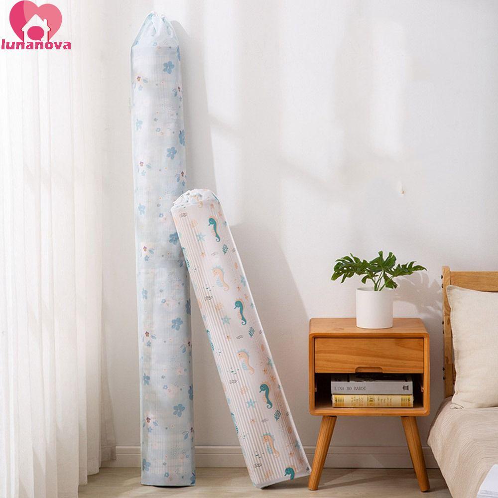 LUNANOVA Bamboo Mat Cover, กันน้ํากันฝุ่น Cool Mat Storage Bag, Modern Moisture-proof Folding PEVA S