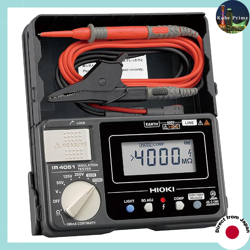 HIOKI Insulation Resistance Tester - Digital Megger with JIS Certification, Made in Japan, Multiple 