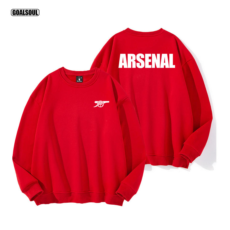 เสื้อฮู้ด Arsenal Arsenal Arsenal ฟุตบอลลําลองย้อนยุคอเมริกันเสื้อสวมหัวหลวม