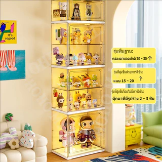 ตู้ใส่โมเดล +LED กล่องโชว์อะคริลิค Model Display Box กล่องโชว์ของสะสม