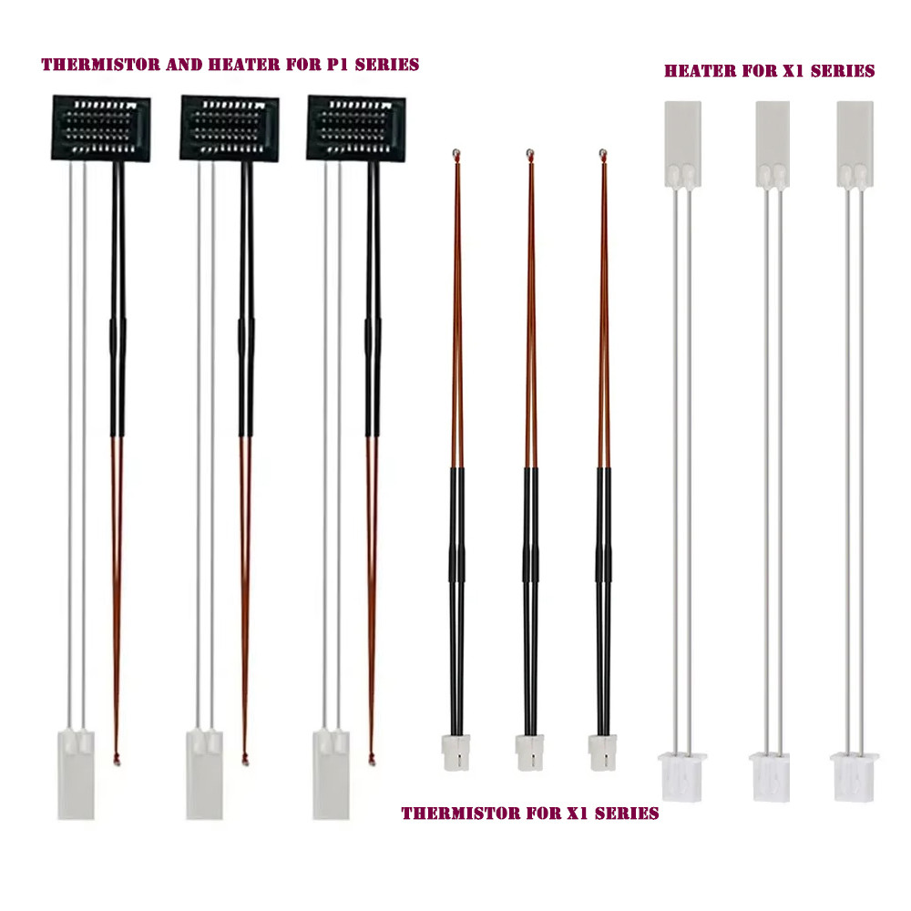 Bambu Lab Hotend v2.0 V3.0 Kit X1c P1P Thermistor & Ceramic heater Plate Hotend V3Heater Cartridge 2