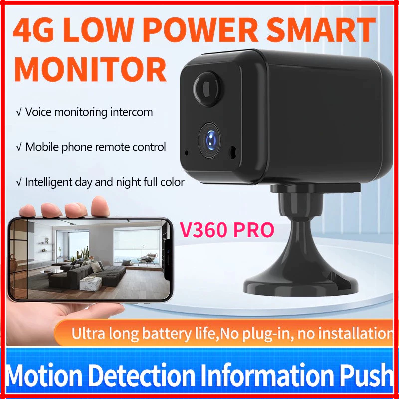 V360 pro 8K HD กล้องวงจรปิดขนาดเล็ก WIFI ในตัว โหมดกลางคืนอินฟราเรด กล้องวงจรปิดไร้สาย กล้องรักษาความปลอดภัย