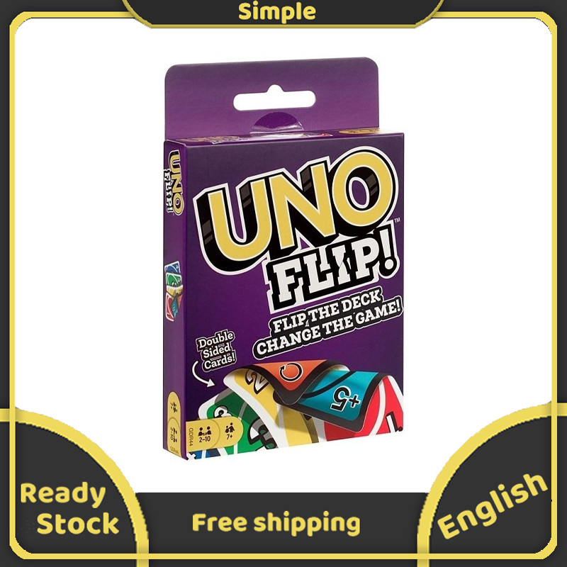 UNO FLIP + DOS การ์ดเกม เกมปาร์ตี้สําหรับครอบครัว