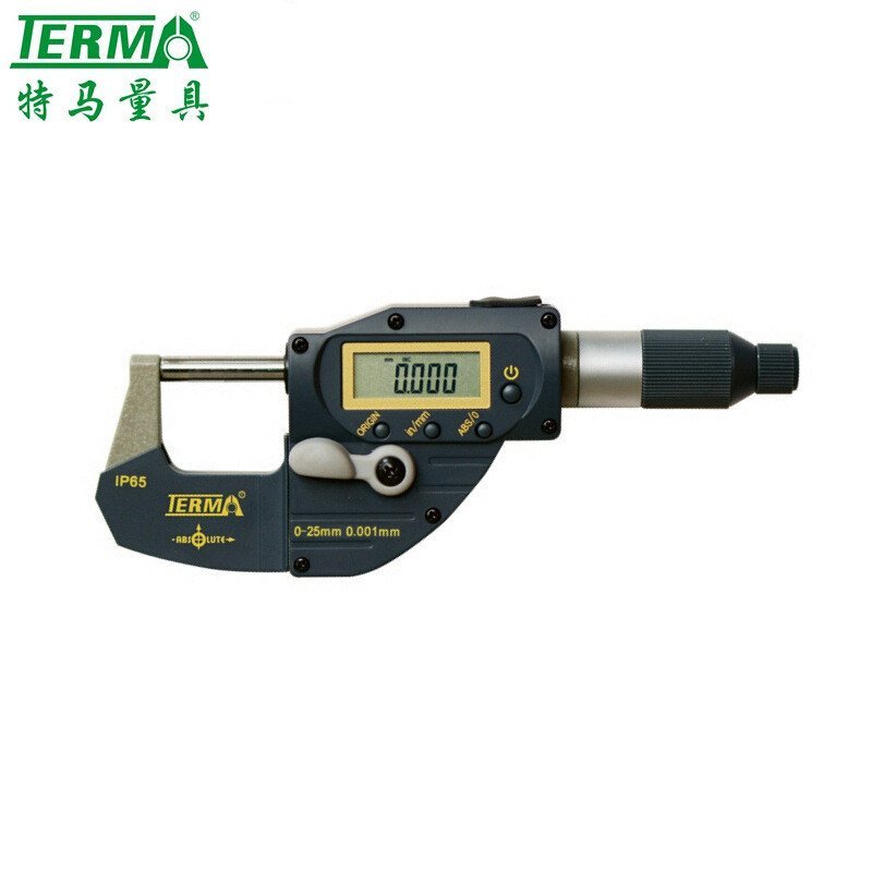 ไมโครมิเตอร์จอแสดงผลดิจิตอลไมโครมิเตอร์จอแสดงผลดิจิตอล 0-25-50-75-100 มม.คันโยก Fast Tema MDA910 ตรง