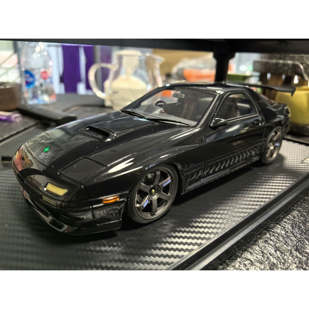 1/18 IG Mazda Savanna RX-7 (FC3S) เฉพาะแกะกล่องตรวจสอบหน้าต่างด้านหน้า Disgummed น้อย การควบคุมผลิตภ