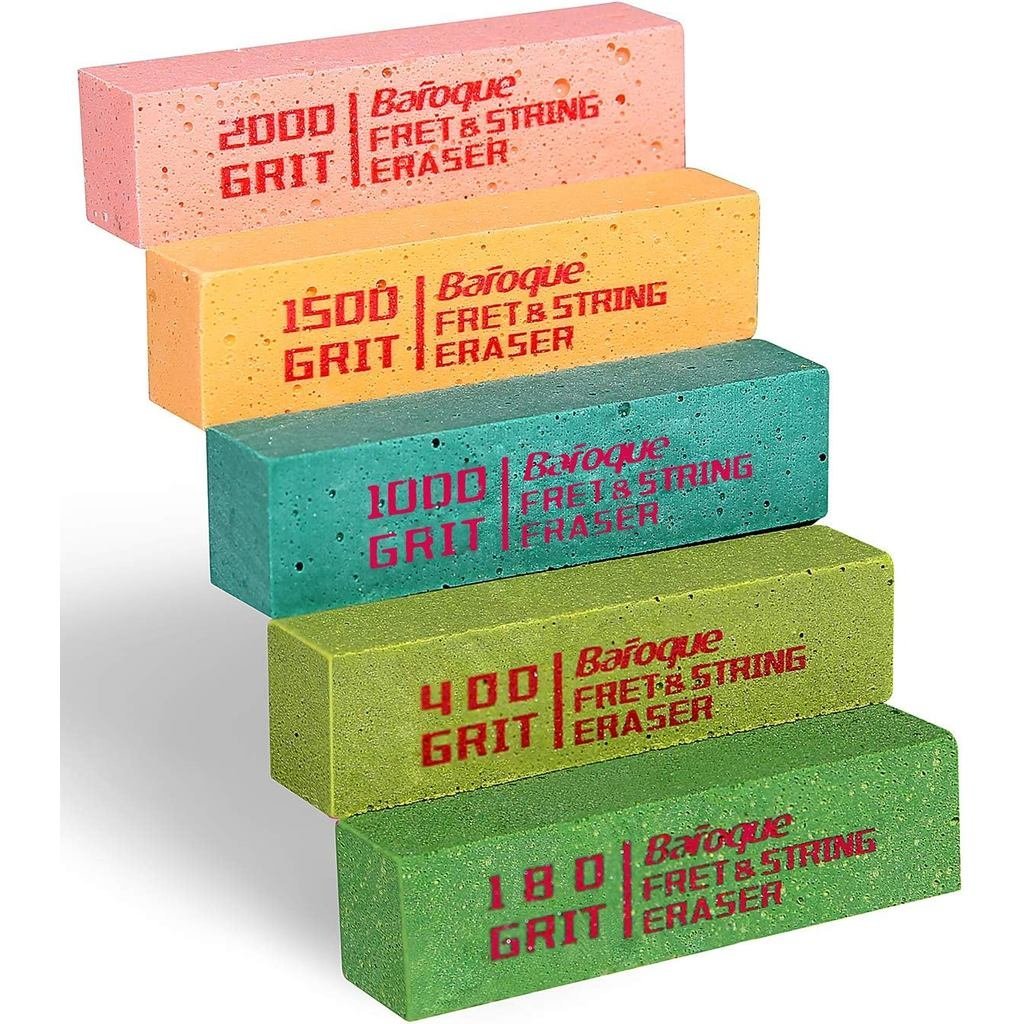 Baroque Fret ยางลบสําหรับกีตาร์, Fret Polishing Cleaner, Frets Polish Tools Kit, Clean Fret Wire/Str