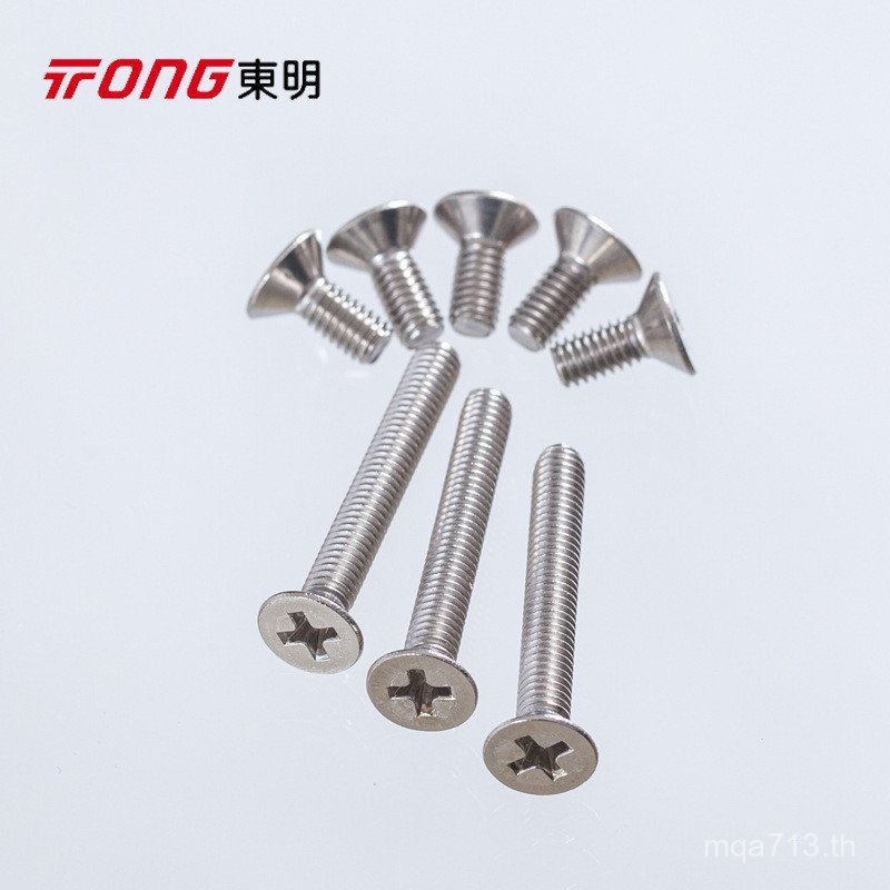 เครื่องแบน 304 Countersunk Head 6 สกรูเครื่อง M58 สแตนเลส 10GB819 หัวแบน Phillips Slot 12 93G7