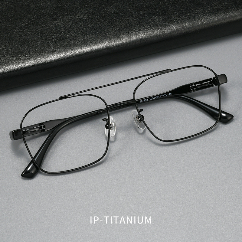 Pilot Boyfriend 150 Big Face กรอบแว่นไทเทเนียมบริสุทธิ์ Design Double Beam Full Frame J87493