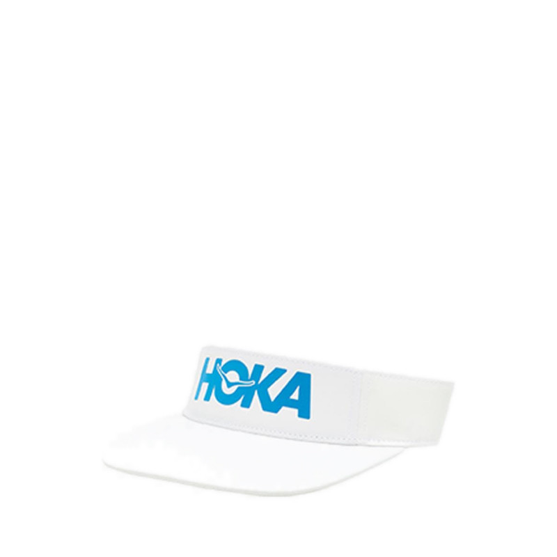Hoka Logo Visor หมวก Unisex/หมวก/Visor - สีขาว