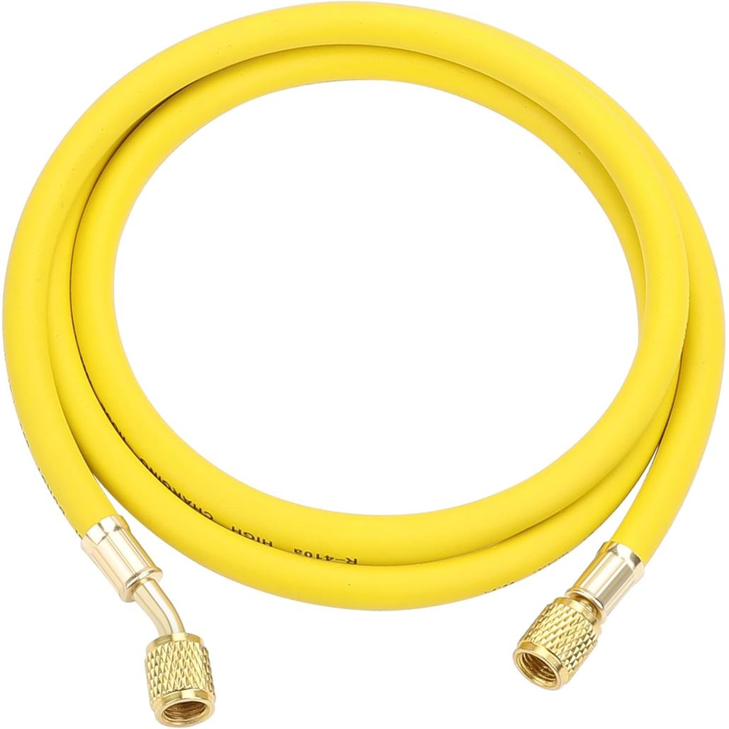 Hromee AC Refrigerant Hose, 60 Inch HVAC Charging Hose with 1/4” SAE Flare, 800 PSI Working Pressure