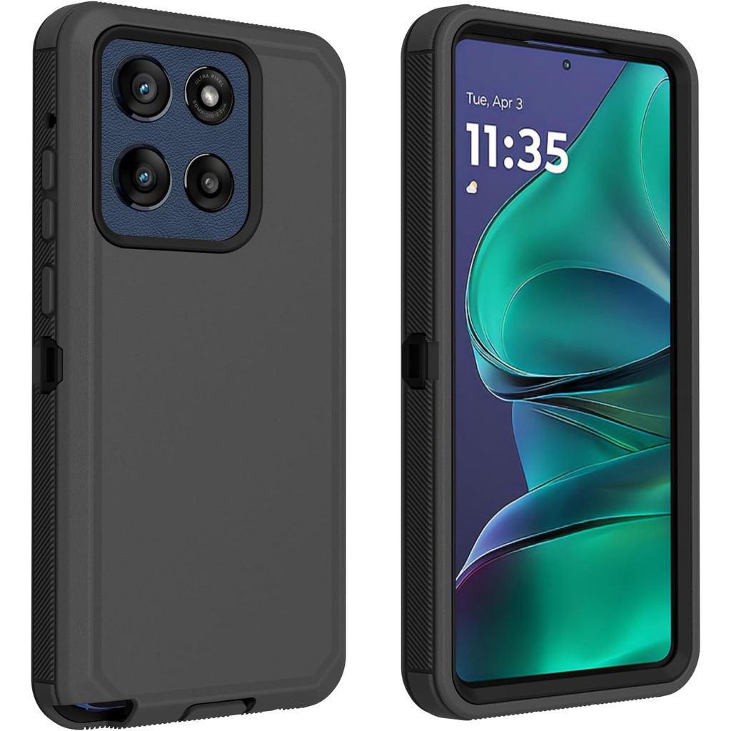 for Motorola Moto G Stylus 2025 Case, Defender Case Heavy Duty Shockproof Dustproof 3 in 1 Rugged Pr