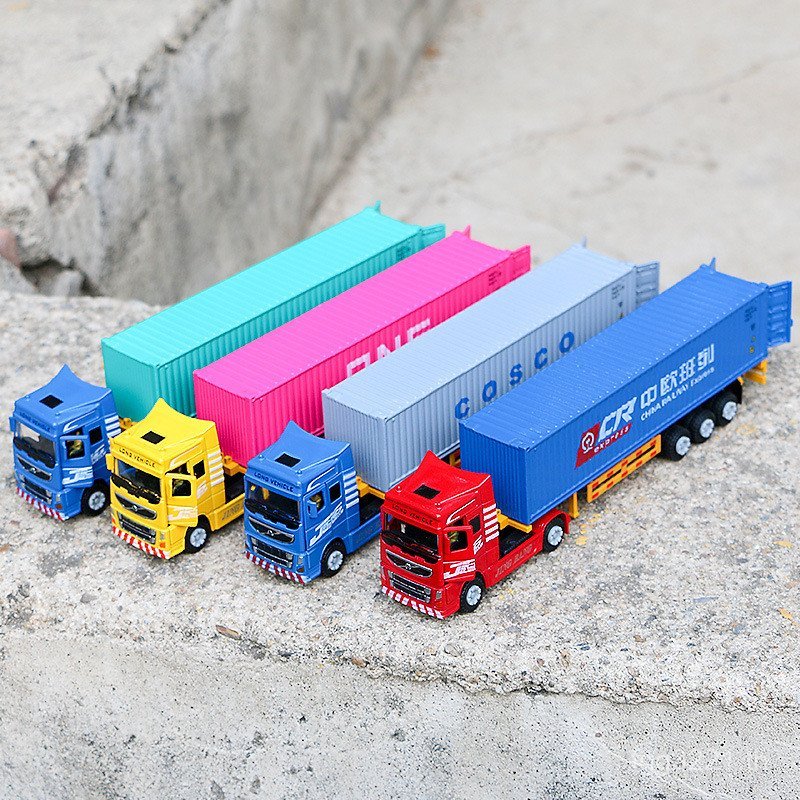 Yuanyang 1/Container Model Alloy Container Truck Engineering Truck Jingbang 60 Truck Obanli Cargo 86