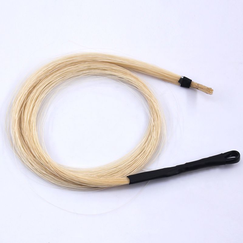 Erhu อะไหล่ผมหางม้า มองโกเลียใน หางม้าสีขาว cm Erhu Bow Hairy เชือกผูกผมหางม้าจริง