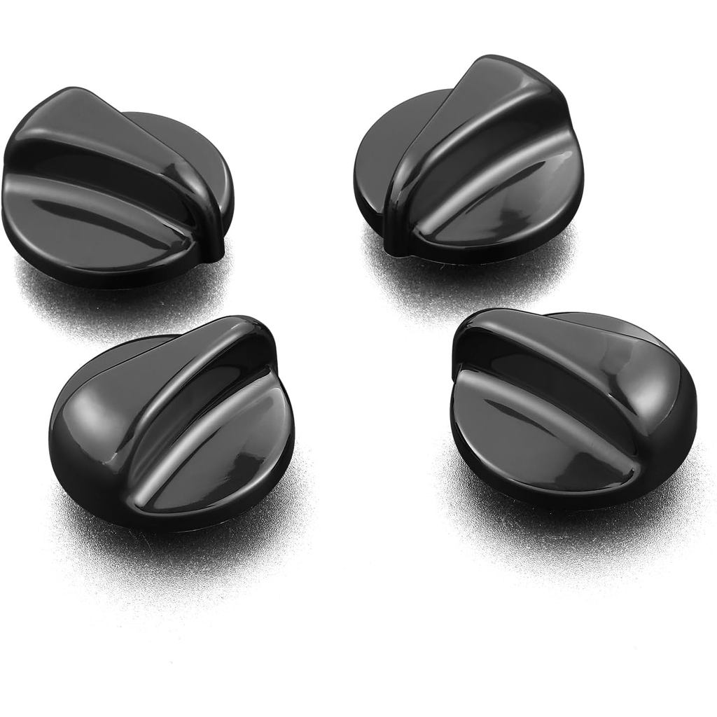 4 Pcs KIP 5963 183d5598 Stove Knob Replacement for GE Stove Parts, WB03K10035 Burner Knobs for GE Xl