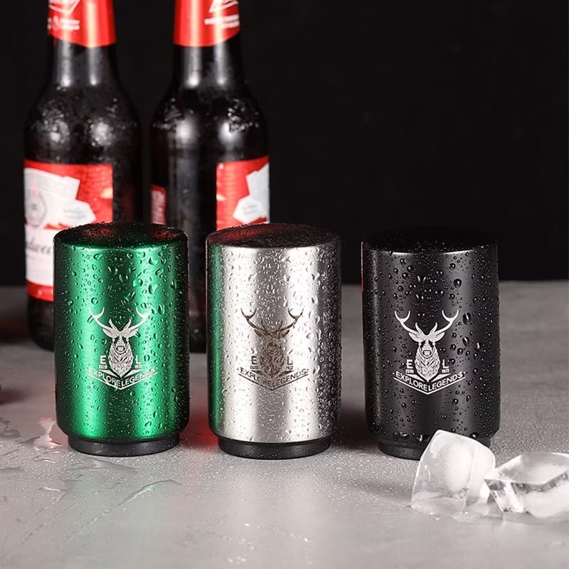 ZJ HOME ที่เปิดขวดเบียร์ ที่เปิดขวดเครื่องดื่ม สแตนเลส ที่เปิดขวดอัตโนมัติเต็มรูปแบบ