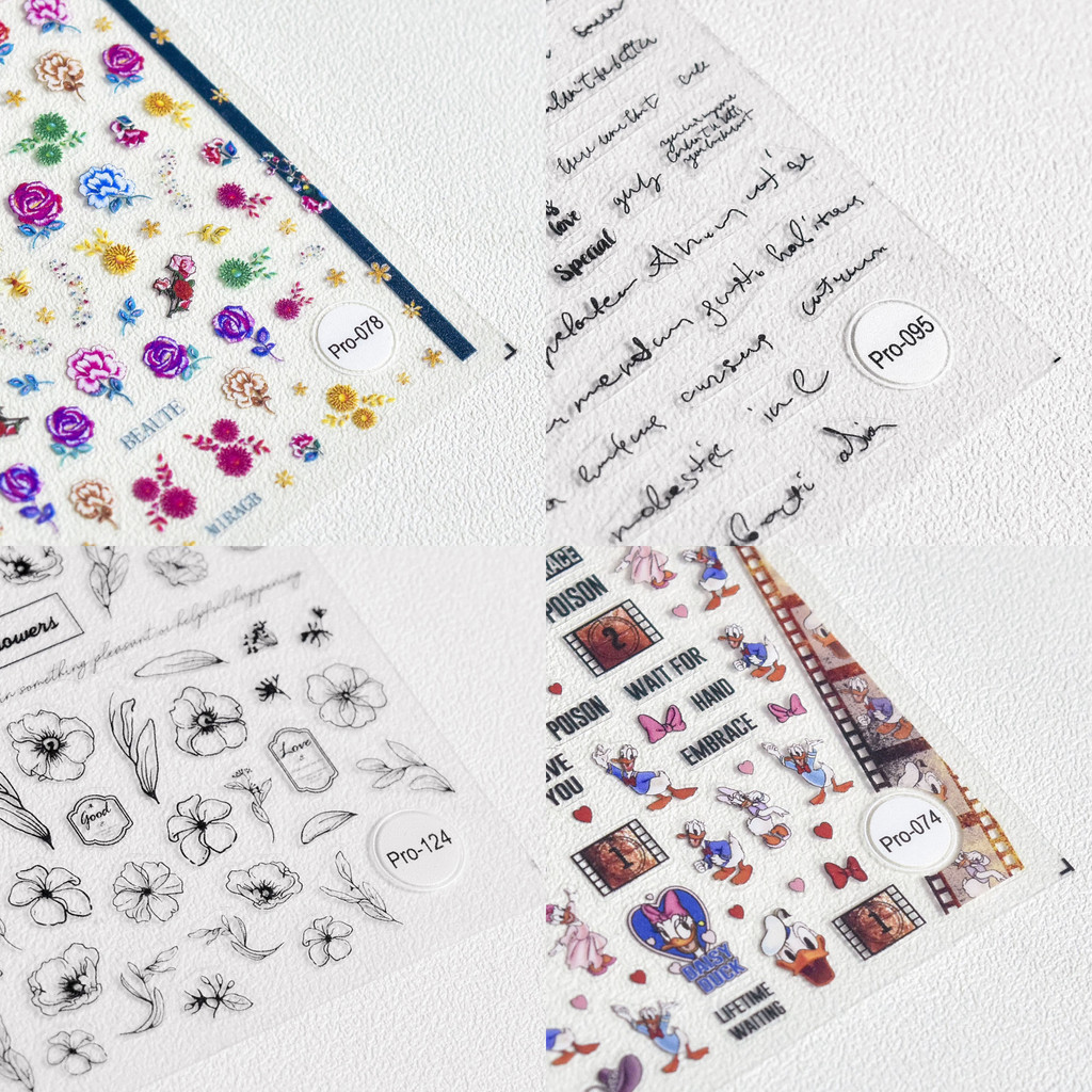 Magico Moji สไตล์ญี่ปุ่น 5D นูนสติกเกอร์เล็บสติกเกอร์ pro Thin Tough Series Group B