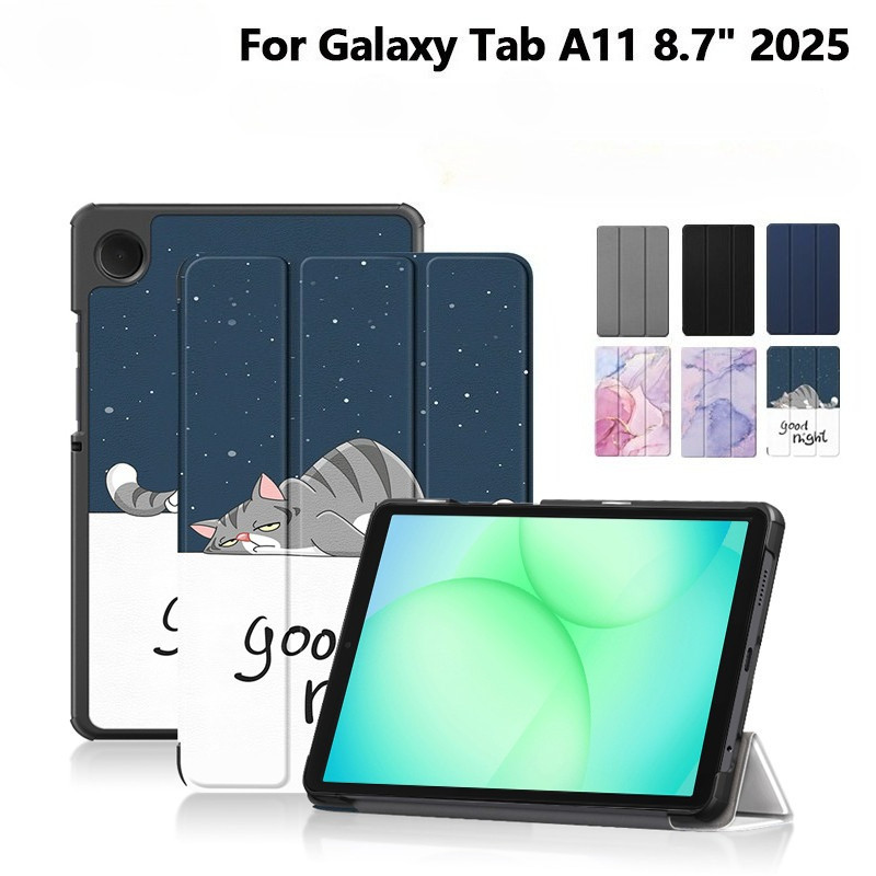 สําหรับ Samsung Galaxy Tab A11 8.7 นิ้ว 2025 SM-X133 SM-X135 แท็บเล็ต Tri-พับสําหรับ Tab A9 8.7 "2023 SM-X110 กรณี