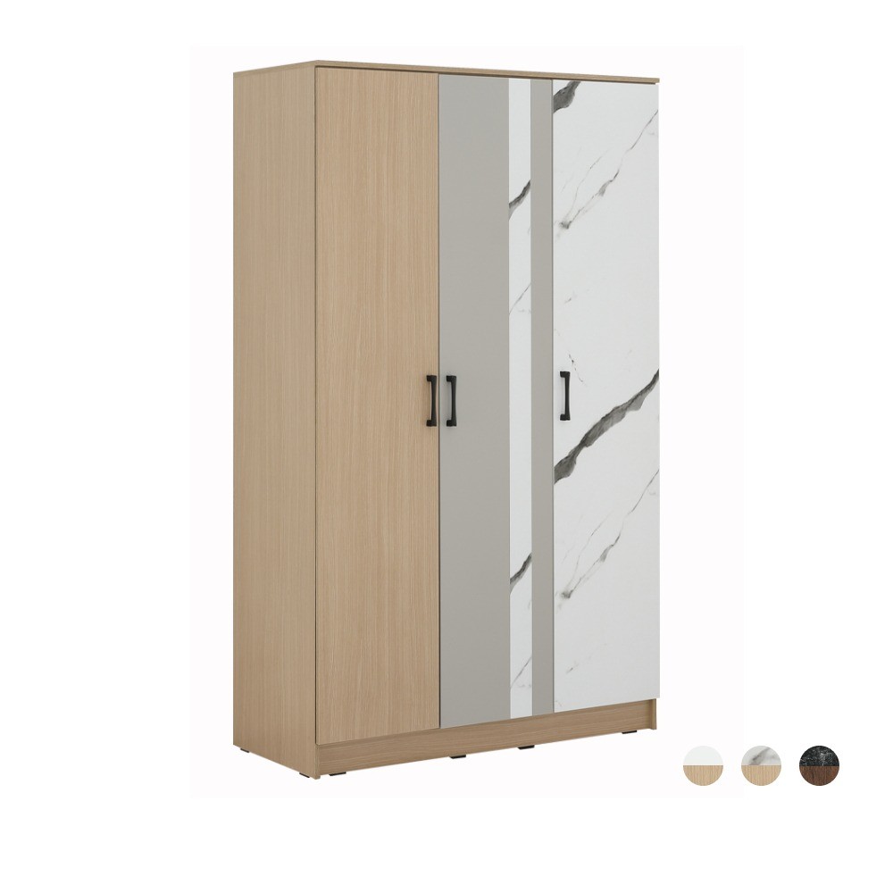 HomeHuk ตู้เสื้อผ้า 3 บาน รุ่นแมกโนเลีย