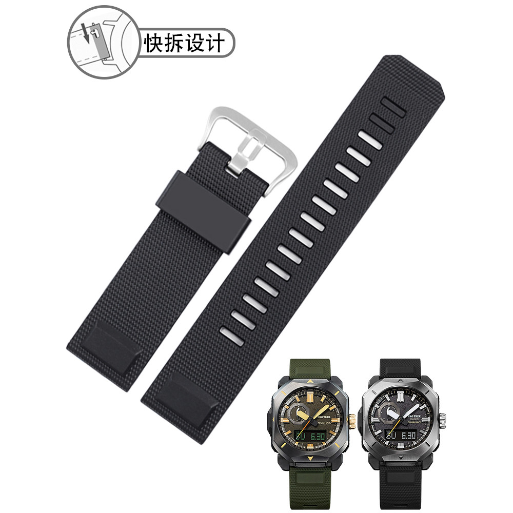 สายนาฬิกายาง Casio ปรับให้เข้ากับ Casio prw 6900 6800 3400 Climbing Series Replacement Original