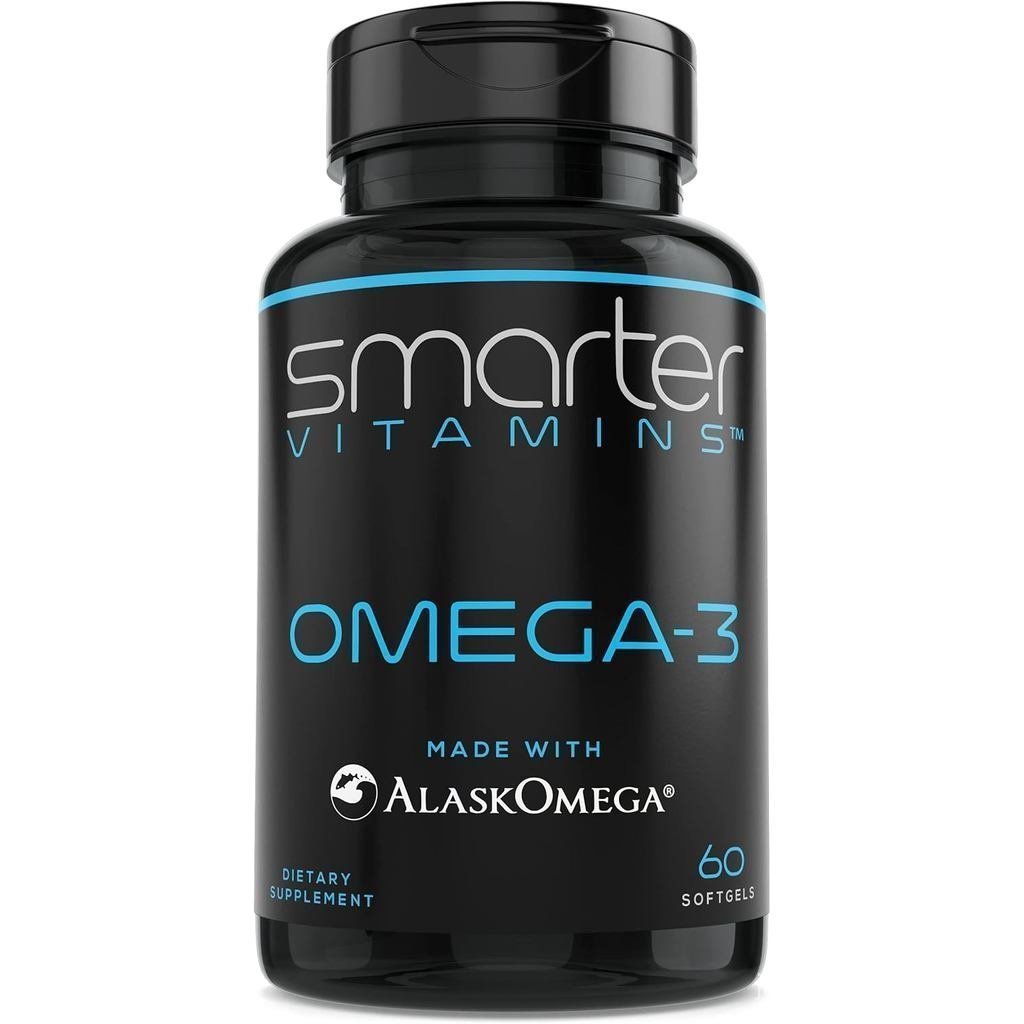 SmarterVitamins Omega 3 Fish Oil 2000 mg DHA EPA รสสตรอเบอร์รี่ ไม่มีกลิ่นขึ้นคอ ผลิตด้วยเทคโนโลยี A