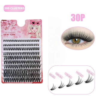 AIEYขนตาปลอมแบบช่อ ขนตาปลอมเกรดพรีเมี่ยม 30D/40D คุณภาพดี eyelashes ใหม่ ขนตาปลอม คลัสเตอร์ 3D แบบนิ่ม