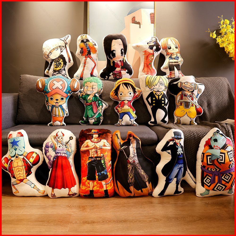 SQ1 One Piece ตุ๊กตาหมอน Yamato Hancock Shanks Luffy Nami Robin ตุ๊กตาตุ๊กตาของขวัญเด็กเบาะตกแต่งบ้า