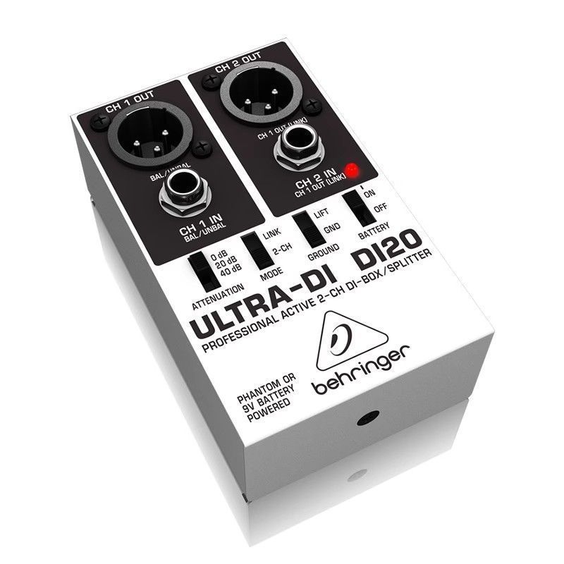 Behringer DI100 DI20 DI800 Active DI กล่องเครื่องดนตรี In-Line Impedance Converter f