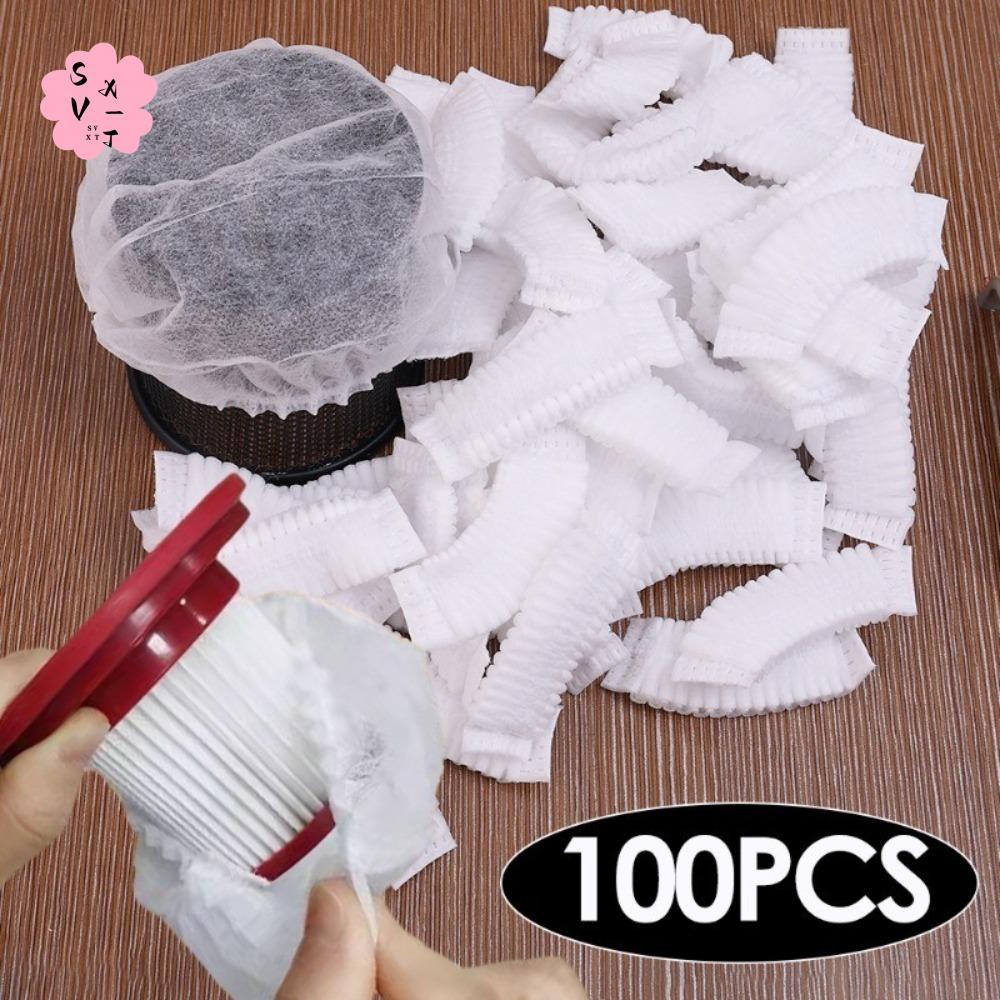 ฝาครอบตัวกรองเครื่องดูดฝุ่นแบบใช้แล้วทิ้ง 100 ชิ้น - ผ้าไม่ล้างทําความสะอาดได้แบบพกพา