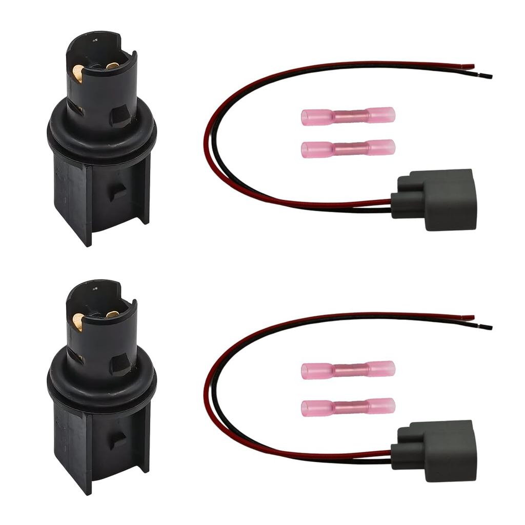 2 ชิ้นด้านข้าง Marker Light Park หลอดไฟซ็อกเก็ตปลั๊ก Pigtail Harness Kit สําหรับ Ford Mustang 2005-2