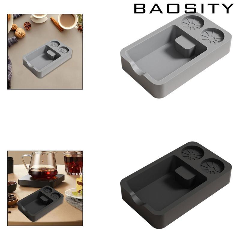[Baosity] Espresso Knock Box Espresso Organizer อุปกรณ์เสริมเอสเปรสโซมัลติฟังก์ชั่น Espresso Tamping Station สําหรับบาร์ร้านอาหารบ้าน