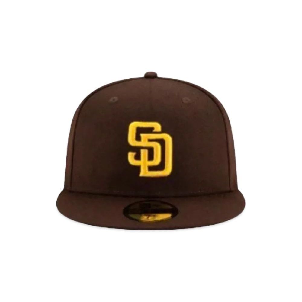 NEW ERA 59FIFTY 5950 MLB Padres BrownYellow Unused
