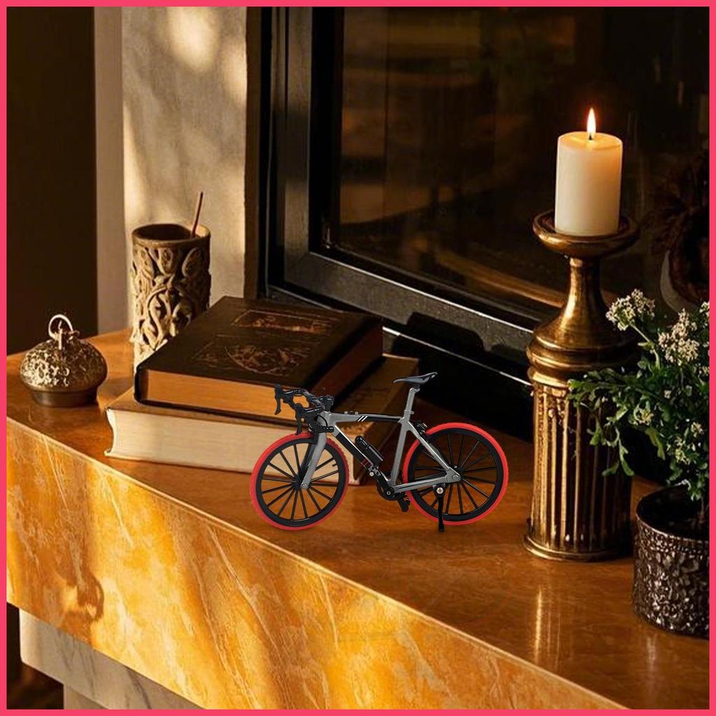 Racing Cycle รุ่น Die-Cast Alloy Mountain Cycle Miniature 1:8 Scale ตกแต่งบ้านงานฝีมือเดสก์ท็อป muea