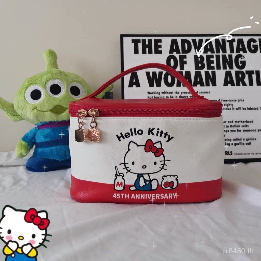 กระเป๋าเครื่องสําอางรู้สึกเดินทางมูลค่าสูงความจุขนาดใหญ่กันน้ําการ์ตูนดูแลผิวกระเป๋าแบบพกพาสไตล์การจ