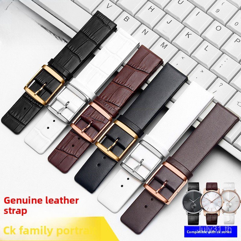 16/18/20/22 มม.สายหนังแท้ Square End Tang สายคล้องคอสําหรับ Sibot K2G211/K2Y236 สายรัดข้อมือ