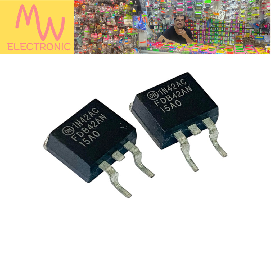 Mosfet FDB42N15AN (ราคาต่อ 1ชิ้น) N-Channal 150V 35A SMD TO-263 มีสินค้าพร้อมส่งในไทย