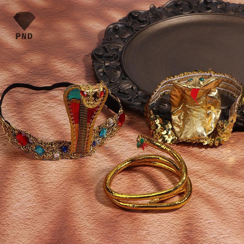 PND คอสเพลย์ Cleopatra อียิปต์ สำหรับผู้ใหญ่ เครื่องประดับงูและHairband.party