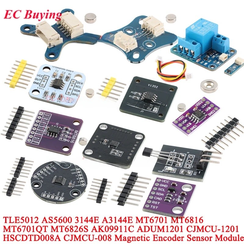 5 ชิ้น/1 ชิ้น AS5600 แม่เหล็ก Encoder โมดูล TLE5012 MT6701 MT6816 MT6826S AK09911C 3144E Hall Sensor Induction ควบคุมสวิทช์ประตู